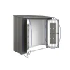 Porte per legnaia Biohort WoodStock 230 grigio quarzo