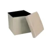Pouf contenitore pieghevole beige 38x38xh36 cm