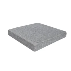 Pouf contenitore pieghevole tessuto grigio chiaro 38x38 cm