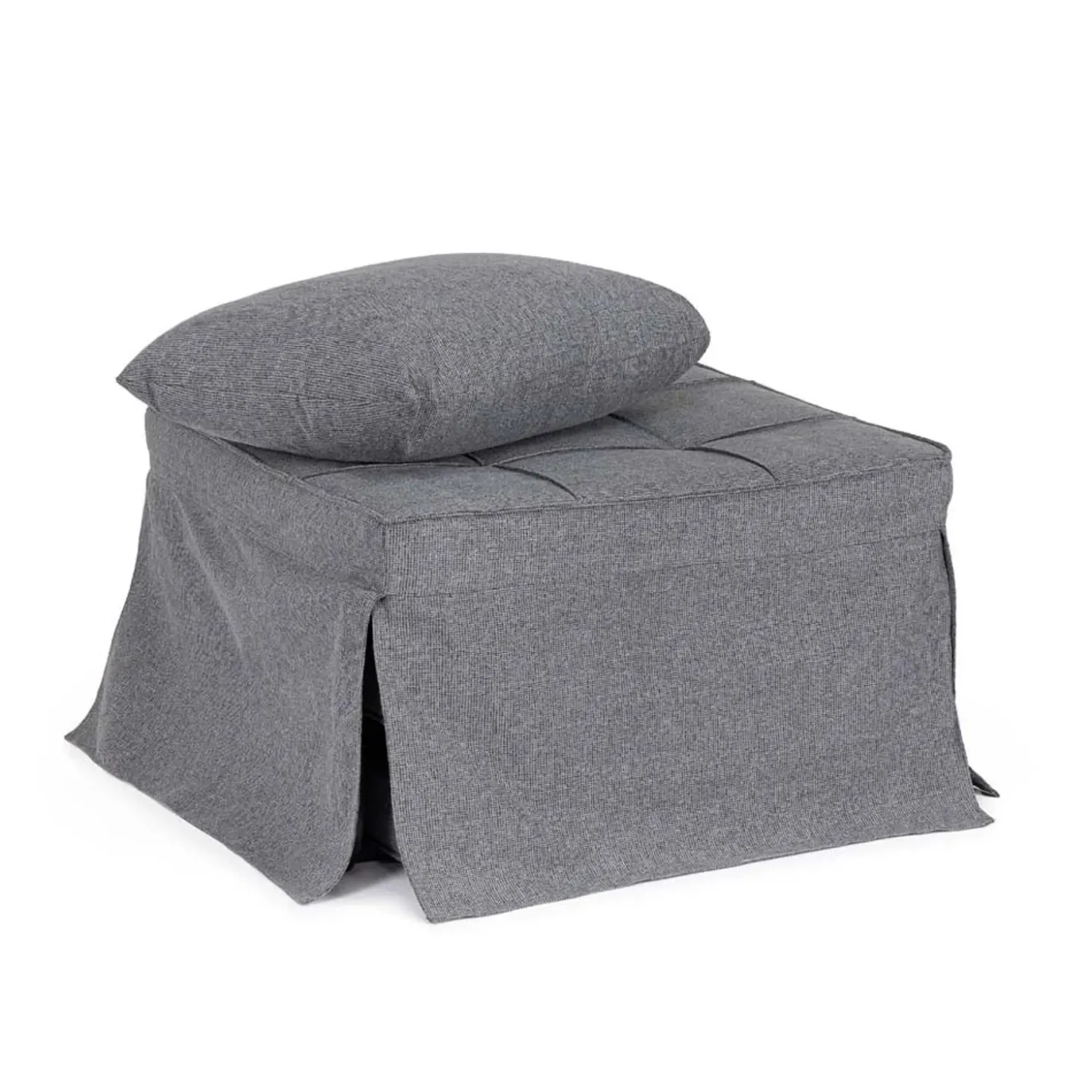 Pouff letto 1p Barney grigio scuro