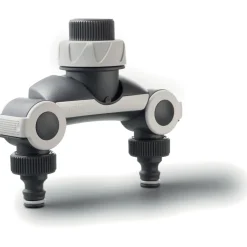 Presa rubinetto G.F. doppia uscita filetto 3/4" - Grigio