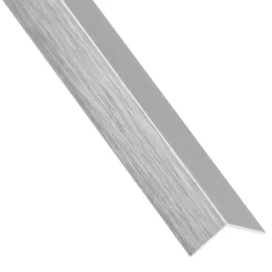 Profilo angolare a L 2,6 m 10x10 mm alluminio opaco