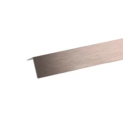 Profilo angolare 1 m 10x10 mm alluminio ramato spazzolato