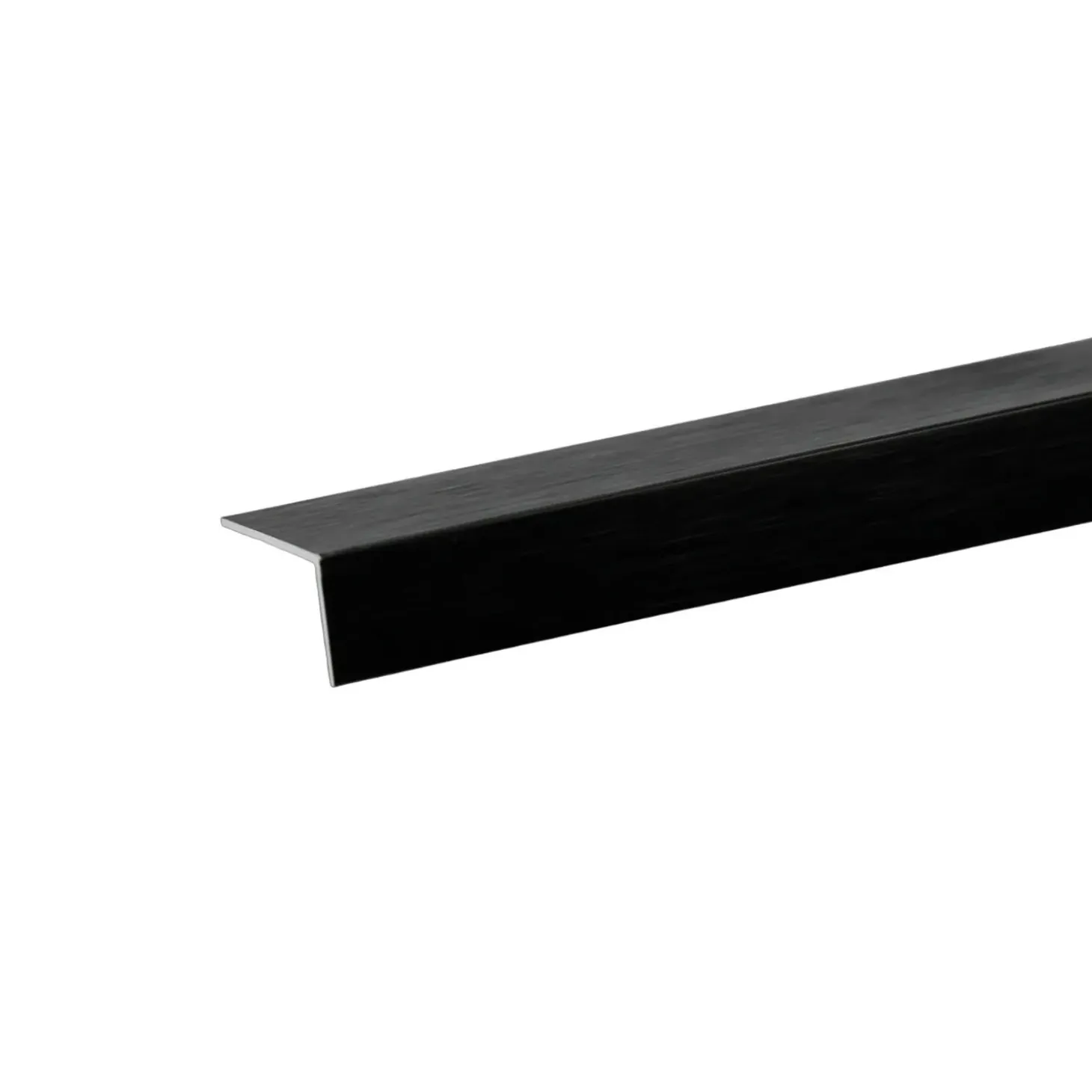 Profilo angolare 2 m 20x20 mm alluminio spazzolato nero