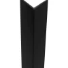 Profilo angolare 2,6 m 15x15 mm in pvc nero opaco