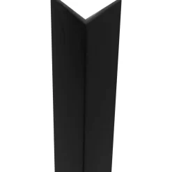 Profilo angolare 2,6 m 20x20 mm in pvc nero opaco