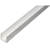Profilo a U alluminio non trattato 15x15x2600 mm
