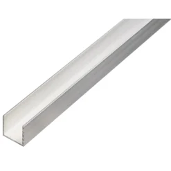 Profilo a U alluminio non trattato 15x15x2600 mm