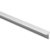 Profilo coprigiunto a T in alluminio anodizzato argento opaco 9 mm x 0,9 m