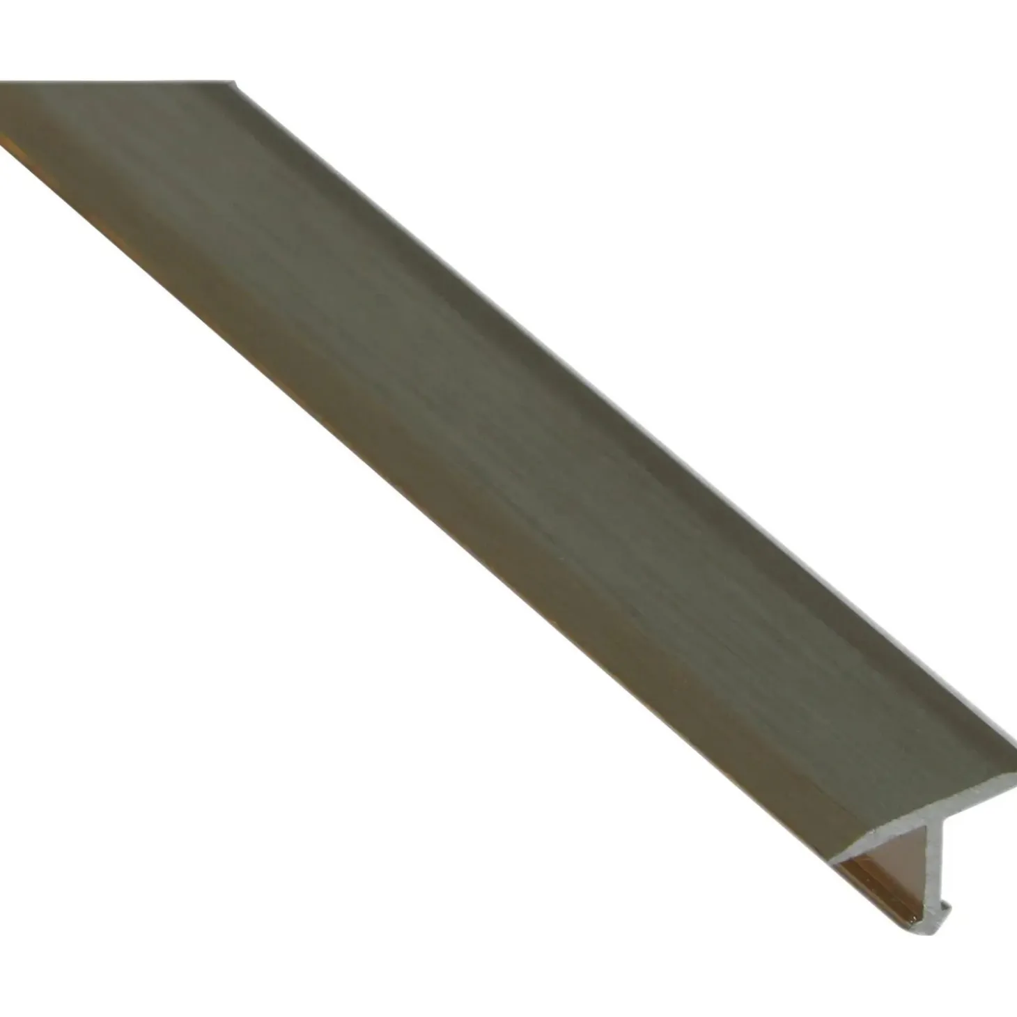 Profilo coprigiunto a T tonalità rame anodizzato spazzolato 9 mm x 0,9 m
