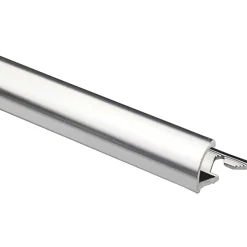 Profilo terminale a quarto di tondo alluminio anodizzato 10 mm x 2,7 m