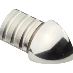 Profilo terminale a quarto di tondo angolare acciaio inossidabile lucidato 10 mm