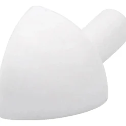 Profilo terminale a quarto di tondo angolo esterno PVC bianco lucido 10 mm