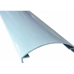 Profilo terminale CoverGlass alluminio lucido curvo 2,5 m