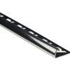 Profilo terminale quarto di tondo in acciaio inox lucidato 8 mm x 2,5 m