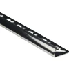 Profilo terminale quarto di tondo in acciaio inox lucidato 10 mm x 2,5 m