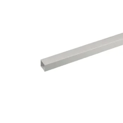 Profilo tubo quadro 2 m 10x10 mm alluminio argento
