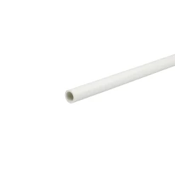 Profilo tubo tondo 1 m x Ø 12 mm in pvc bianco opaco