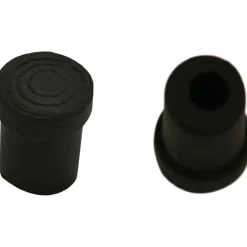 4 puntale in gomma a tappo 18 mm nero
