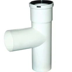 Raccordo a T MMF Ø60 in PP per scarico condensa bianco