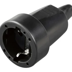 Raccordo con contatto di protezione in PVC Nero