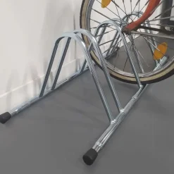 Rack per 3 biciclette modulabile finitura zincata 89x28x35 cm