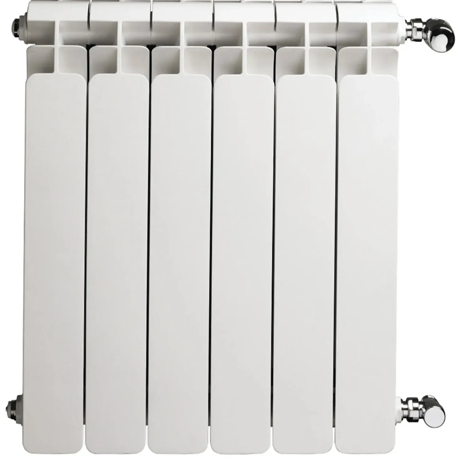 Radiatore alluminio Fly bianco 6 elementi 80 cm di interasse
