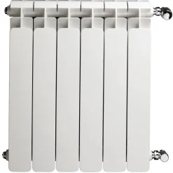 Radiatore alluminio Fly bianco 4 elementi 60 cm di interasse