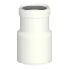 Riduzione Maschio Ø80 - Femmina Ø60 in PP bianco