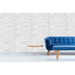 Rivestimento in polistirene espanso Dibistone bianco 60x20 cm 0,60 m²
