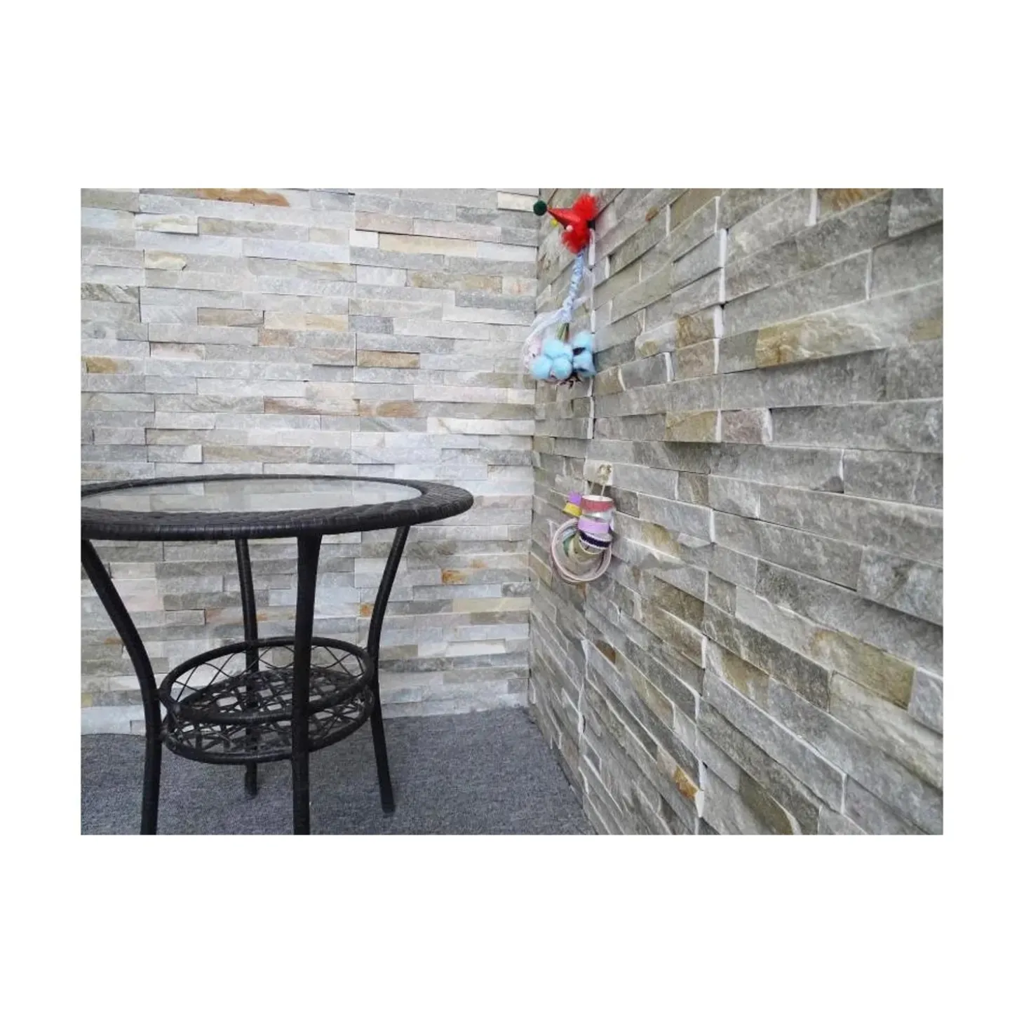 Rivestimento Pietra naturale beige 13 x 38 cm