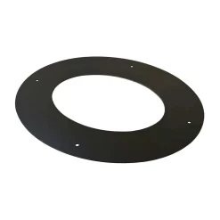 Rosone a 45° per canale da fumo serie Arredo-Legna Ø 160 mm nero