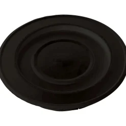 Rosone laccato con coperchio Ø 12 cm nero