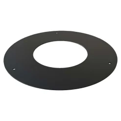 Rosone per canale da fumo serie Arredo-Legna Ø 160 mm nero