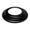Rosone per canale da fumo serie Pellet Ø 80 mm nero