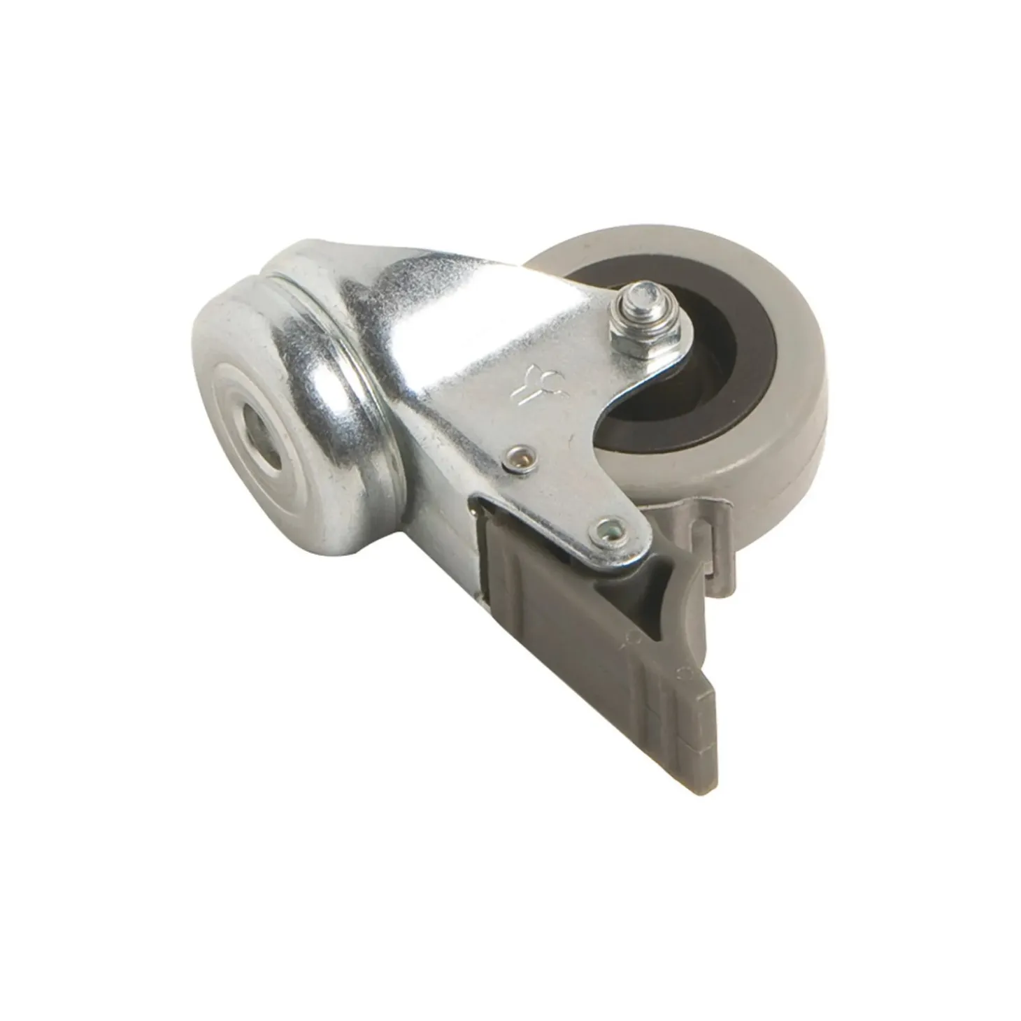 Rotella sterzante foro posteriore bloccaggio e cuscinetto radente Ø50mm 45kg