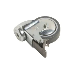 Rotella sterzante foro posteriore bloccaggio e cuscinetto radente Ø75mm 50kg