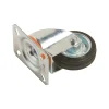 Rotella sterzante per trasporto ruota in gomma Ø 80 mm P 50 kg