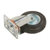 Rotella sterzante per trasporto ruota in gomma Ø 125 mm P 100 kg