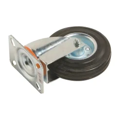 Rotella sterzante per trasporto ruota in gomma Ø 125 mm P 100 kg