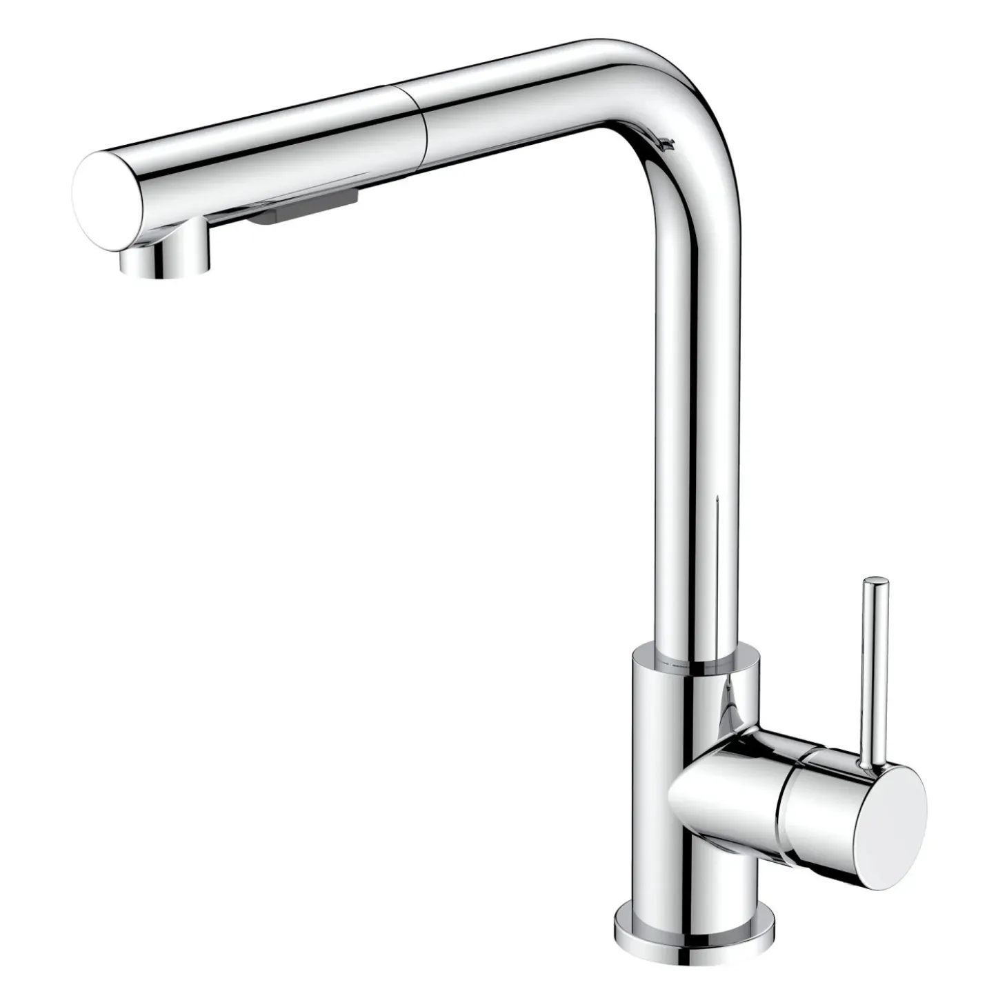 Rubinetto cucina monocomando canna alta Phoenix cromo
