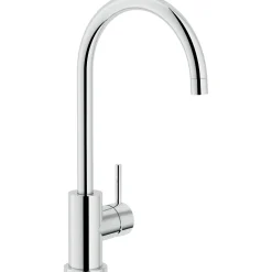 Rubinetto cucina monocomando canna alta Live argento