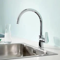 Rubinetto cucina monocomando per Grohe Start Edge cromo