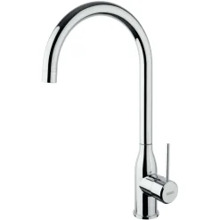 Rubinetto da cucina monoforo canna alta Iceberg cromo