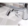 Rubinetto snodabile per lavabo argento