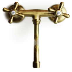 Rubinetto da esterno a parete in ottone attacco 1/2"