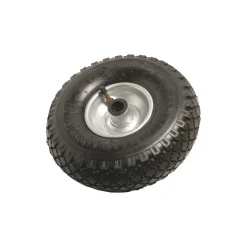Ruota ad aria con cerchione in metallo profilo a blocco Ø 260 mm P 200 kg