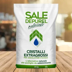 Sale in cristalli extragrossi per addolcitori d`acqua Depurel 25 kg