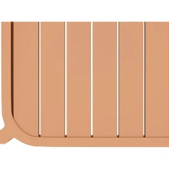 Salotto da esterno Redcliffe in alluminio colore arancione 2 posti