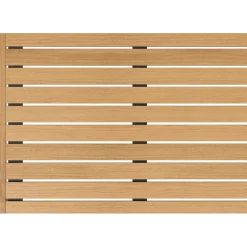 Salotto da giardino Lankin in alluminio con cuscini poliestere beige 3 posti